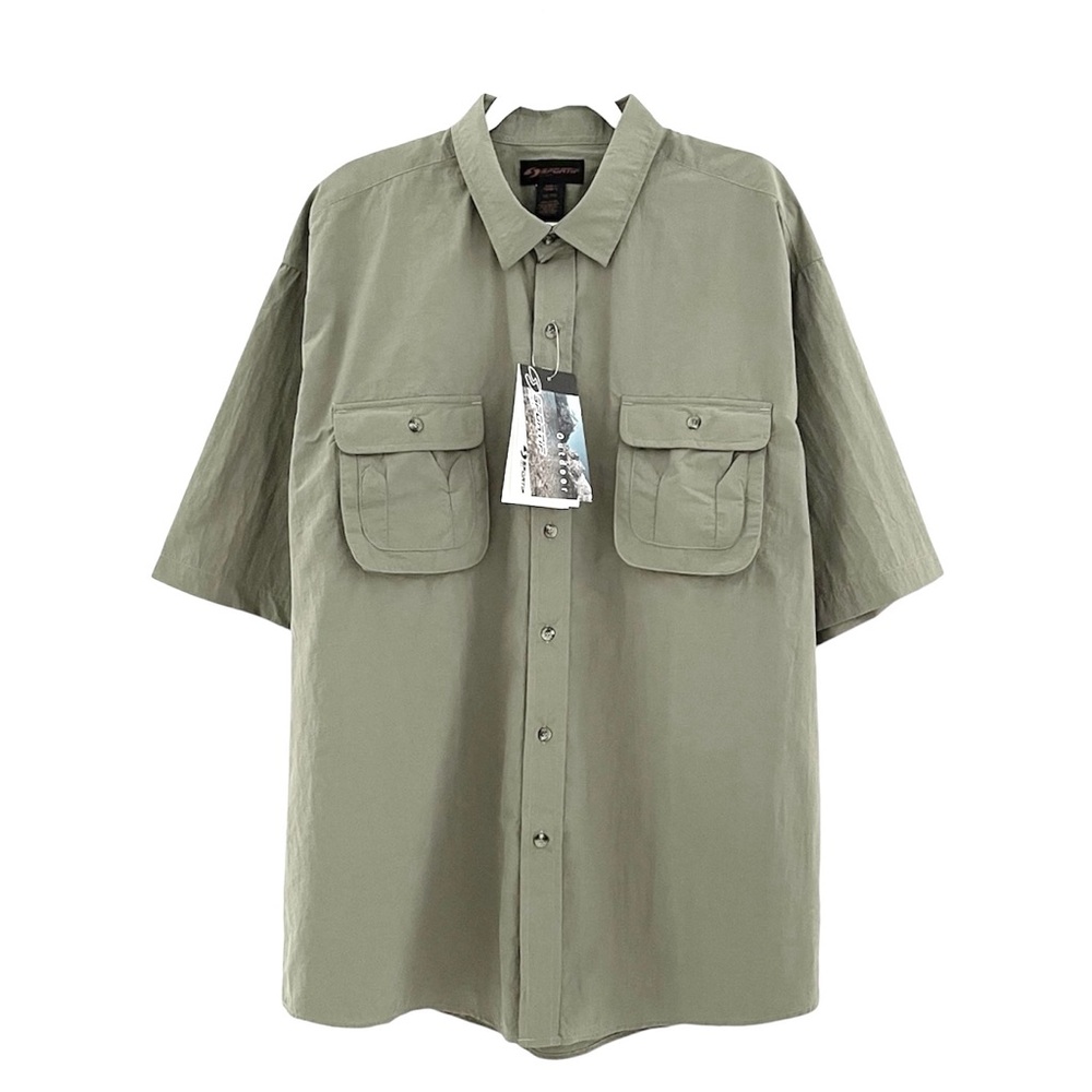Sportif  Outdoor Shirt UV Sun Protection Mens XXL Short Sleeve Back Vent…